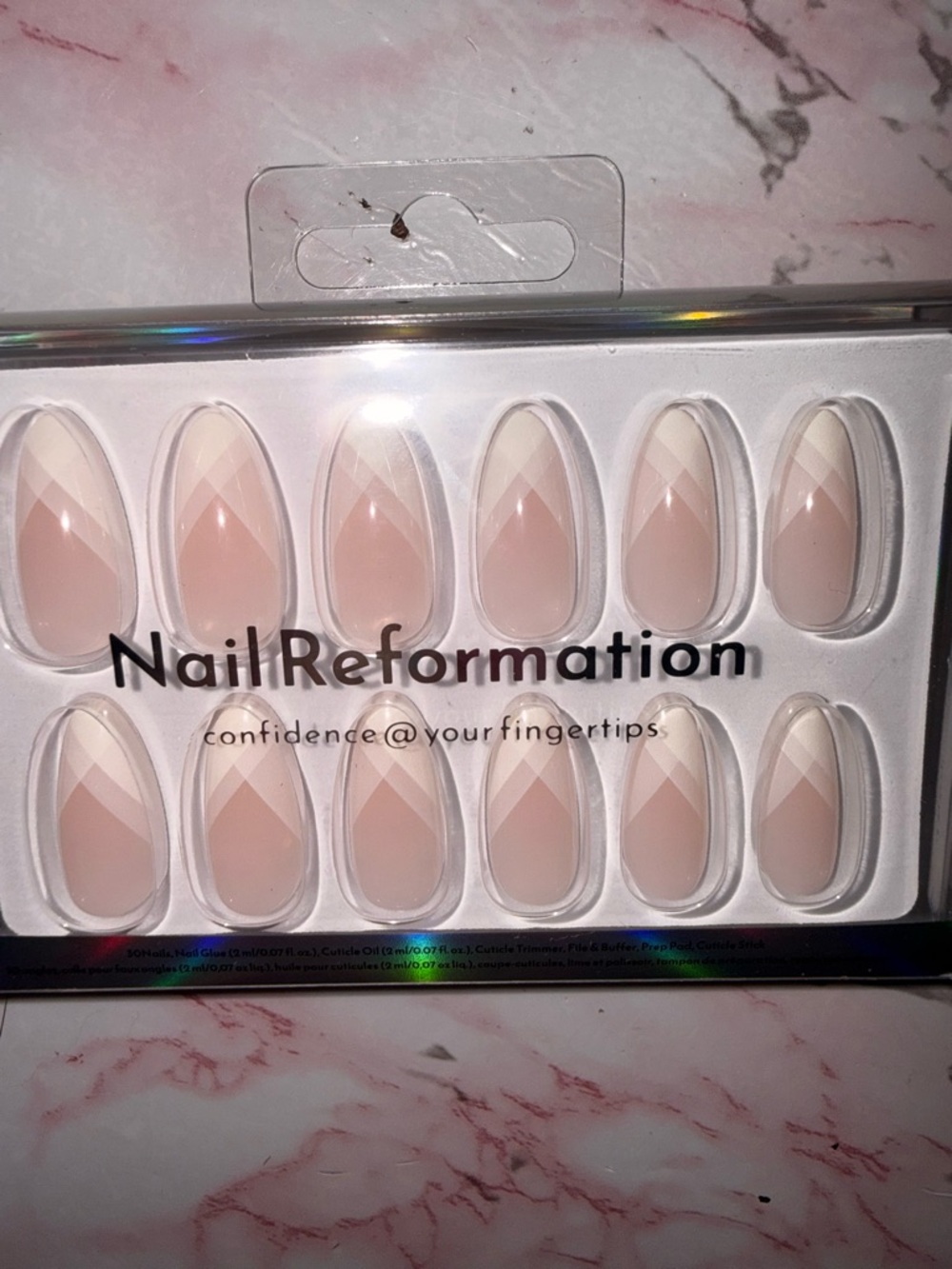 Nail Reformation Nude Geometric Press-On Nails